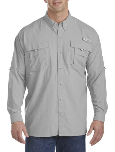 Columbia Big & Tall Pfg Bahama Ii Long-sleeve Sport Shirt In Gray