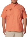 Columbia Pfg Men's Bahama Ii Upf-50 Quick Dry Shirt In Faded Peach