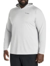 Columbia Big & Tall Pfg Solar Stream Long-sleeve Hooded T-shirt In Gray
