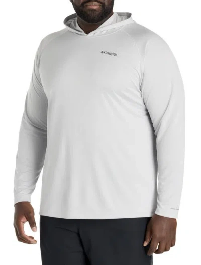 Columbia Big & Tall Pfg Solar Stream Long-sleeve Hooded T-shirt In Gray