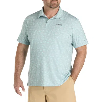 Columbia Big & Tall Pfg Super Slack Tide Ii Stretch Polo Shirt In Blue