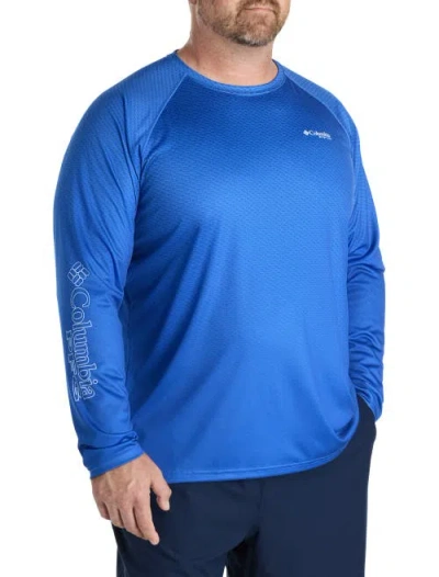Columbia Big & Tall Pfg Super Terminal Tackle Fish Fade Long-sleeve T-shirt