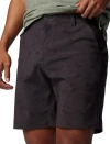 Columbia Big & Tall Pfg Uncharted Shorts In Grey Black