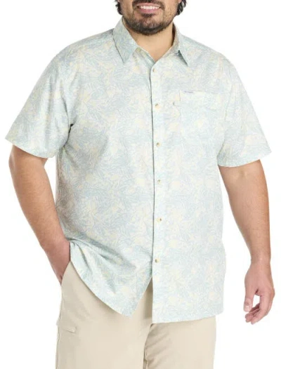 Columbia Big & Tall Super Slack Tide Camp Shirt In Lemon Wash