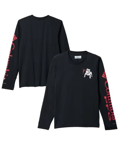 Columbia Kids' Big Boys' And Girls' Black Georgia Bulldogs Terminal Tackle Long-sleeve T-shirt
