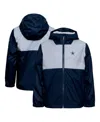 Columbia Big Boys And Girls Navy Dallas Cowboys Rainy Fields Lined Omni-tech Full-zip Hoodie Jacket In Navy