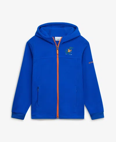 Columbia Kids' Big Boys' And Girls' Royal Florida Gators Flanker Fleece Full-zip Hoodie
