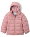 Columbia Big Boys Pike Lake Ii Quilted Full-zip Hooded Puffer Jacket In Pink