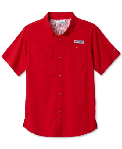 Columbia Kids' Big Boys Tamiami Short Sleeves Shirt In Red