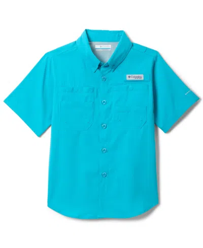 Columbia Kids' Big Boys Tamiami Short Sleeves Shirt In Blue