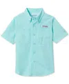 Columbia Big Boys Tamiami Short Sleeves Shirt In Gulf Stream
