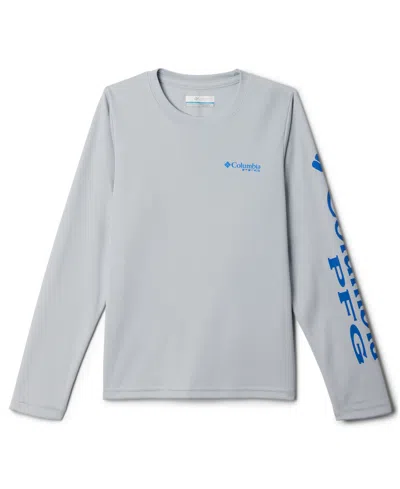 Columbia Kids' Big Boys Terminal Tackle Long Sleeves T-shirt In Blue