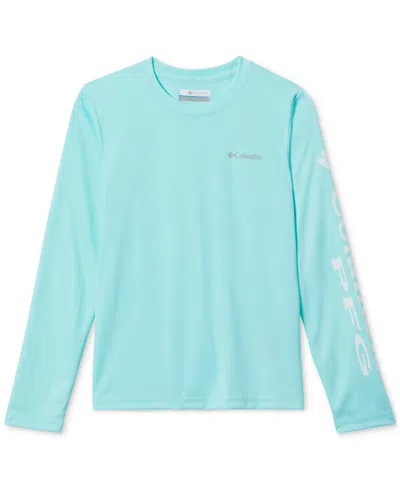 Columbia Kids' Big Boys Terminal Tackle Long Sleeves T-shirt In Blue