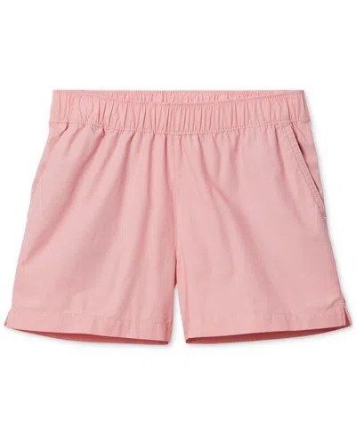 Columbia Kids' Big Girls Active Washed Out Shorts In Pink Orchid