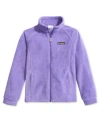 Columbia Big Girls Benton Springs Fleece Jacket In Grape Gum
