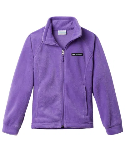 Columbia Kids' Big Girls Benton Springs Full-zip Fleece Jacket In Purple