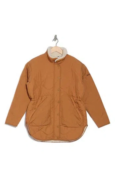 Columbia Birchwood™ Ii Faux Shearling Lined Quilted Jacket In Camel Brown