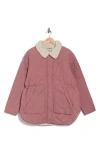 Columbia Birchwood™ Ii Faux Shearling Lined Quilted Jacket In Fig