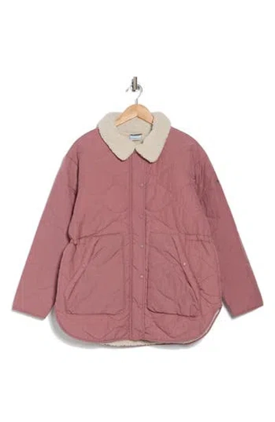 Columbia Birchwood™ Ii Faux Shearling Lined Quilted Jacket In Fig
