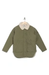 Columbia Birchwood™ Ii Faux Shearling Lined Quilted Jacket In Stone Green