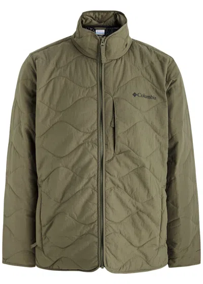 Columbia Birchwood Ii Quilted Nylon Jacket In Green