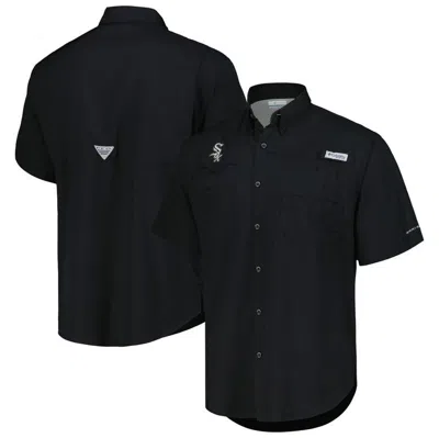Columbia Black Chicago White Sox Tamiami Omni-shade Button-down Shirt