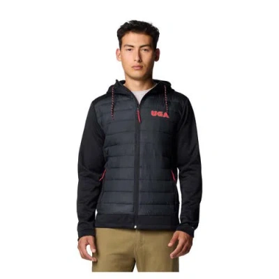 Columbia Black Georgia Bulldogs Out-shield Hybrid Full-zip Hoodie Jacket
