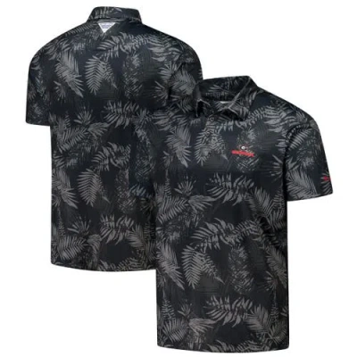 Columbia Men's Black Georgia Bulldogs Pfg Super Terminal Tackle Omni-shade Bangalows Polo