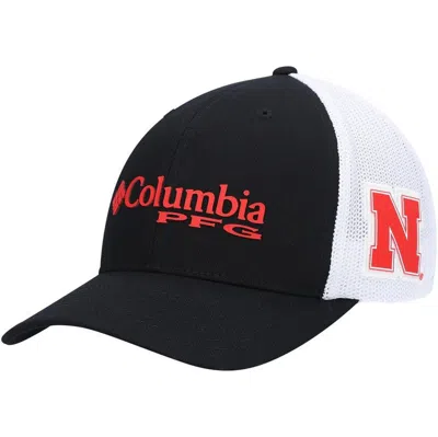 Columbia Men's Black Nebraska Huskers Pfg Logo Snapback Hat