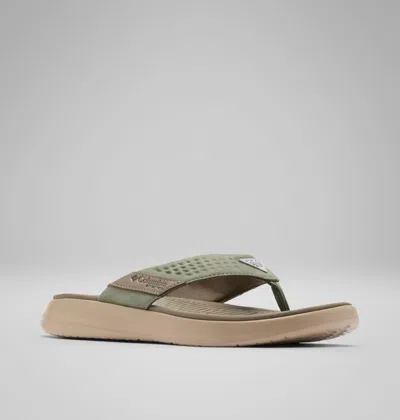 Columbia Boatside 2108561-316 Sandals Mens Cypress Leather Flip Flop Liq1041 In Blue