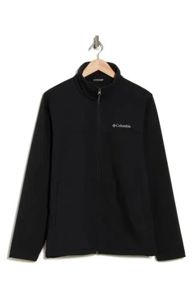 Columbia Bowen Lake Ii Water Repellent Soft Shell Jacket In Black