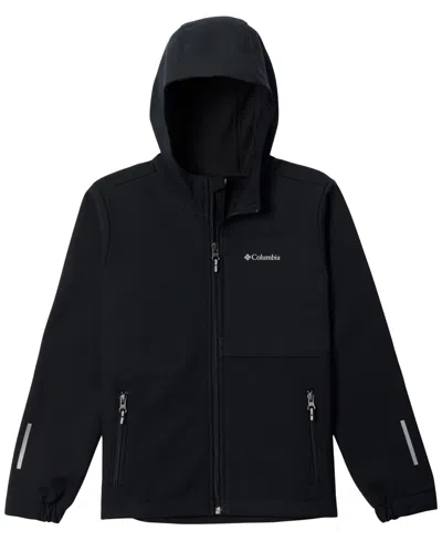 Columbia Kids' Boys' 8-18 Ascender Hooded Softshell Jacket In Black