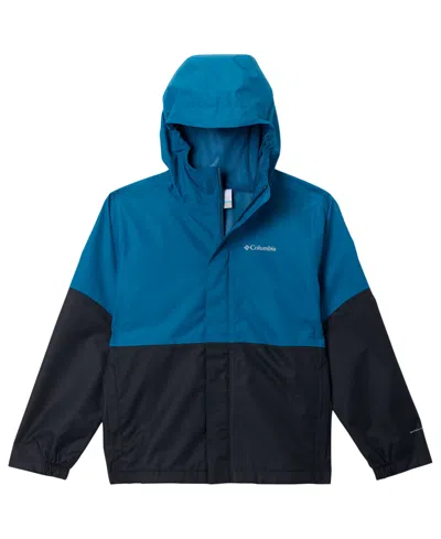 Columbia Kids' Boys' 8-18 Hikebound Ii Waterproof Lightweight Jacket In Phoenix Blue,black