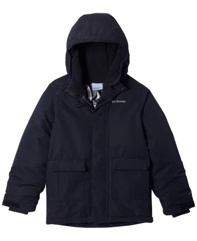 Columbia Kids' Boys' 8-18 Nordic Strider Iii Waterproof Hooded Jacket In Black