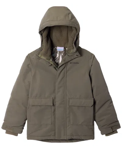 Columbia Kids' Boys' 8-18 Nordic Strider Iii Waterproof Hooded Jacket In Stone Green