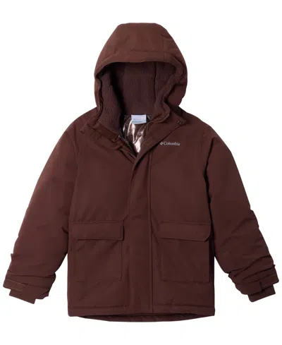 Columbia Kids' Boys' 8-18 Nordic Strider Iii Waterproof Hooded Jacket In Tobacco
