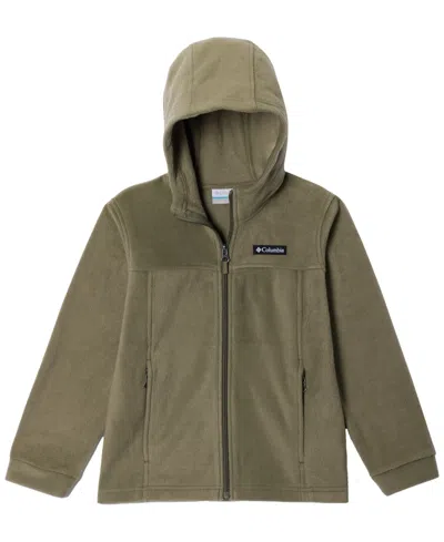 Columbia Boys' 8-20 Steens Mountain Ii Hooded Full-zip Fleece Jacket In Green