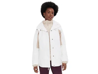 Columbia Bugaboo Iv Fleece Interchange Jacket Women's Coat Sea Salt/ancient Fossil: 2xl In Animal Print