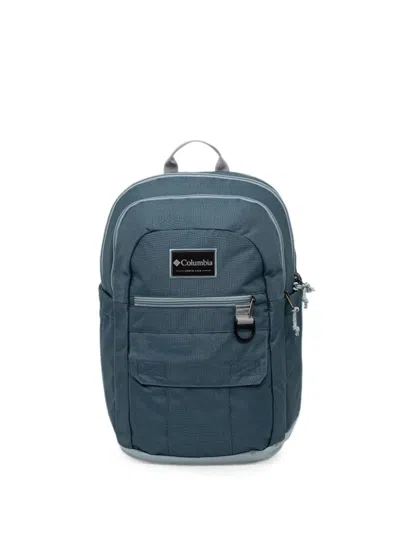 Columbia Buxton Logo-patch Backpack In Blue