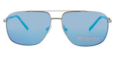 Columbia C115sp Mist Trail 040 Men's Sunglasses Silver Size 57 In Blue
