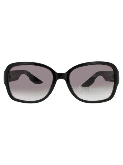Columbia C521 S Sunglasses In Shiny Black - Blue Mirror