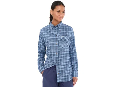 Columbia Calico Basintm Flannel Long Sleeve Shirt Women's Clothing Rainy Day/cozy Check: Lg