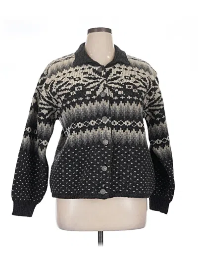 Pre-owned Columbia Cardigan Sweater In Black
