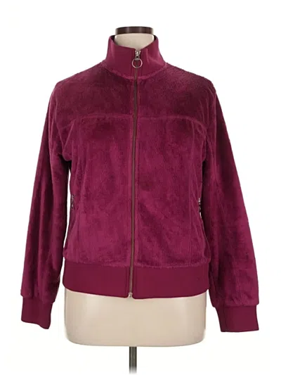 Pre-owned Columbia Cardigan Sweater In Burgundy