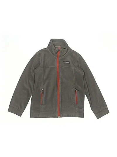 Pre-owned Columbia Kids' Cardigan Sweater In Gray