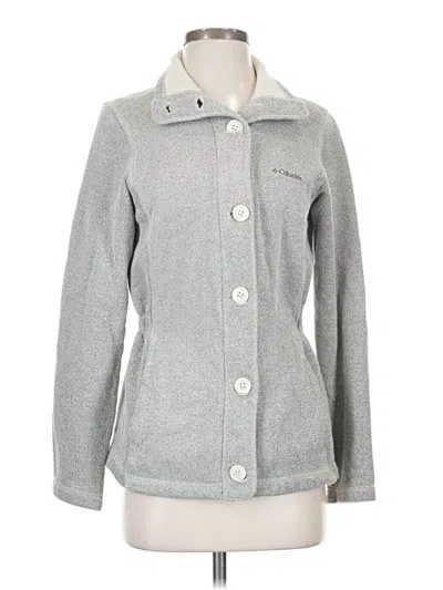 Pre-owned Columbia Cardigan Sweater In Gray