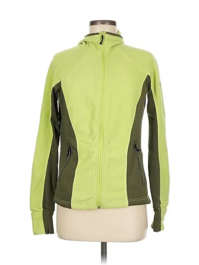 Pre-owned Columbia Cardigan Sweater In Green