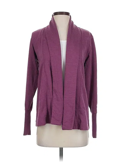Pre-owned Columbia Cardigan Sweater In Purple