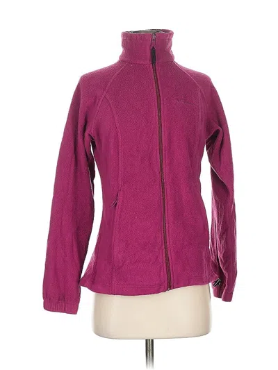 Pre-owned Columbia Cardigan Sweater In Purple