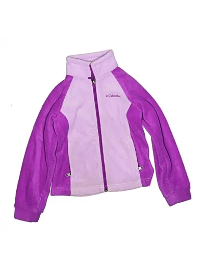 Pre-owned Columbia Kids' Cardigan Sweater In Purple